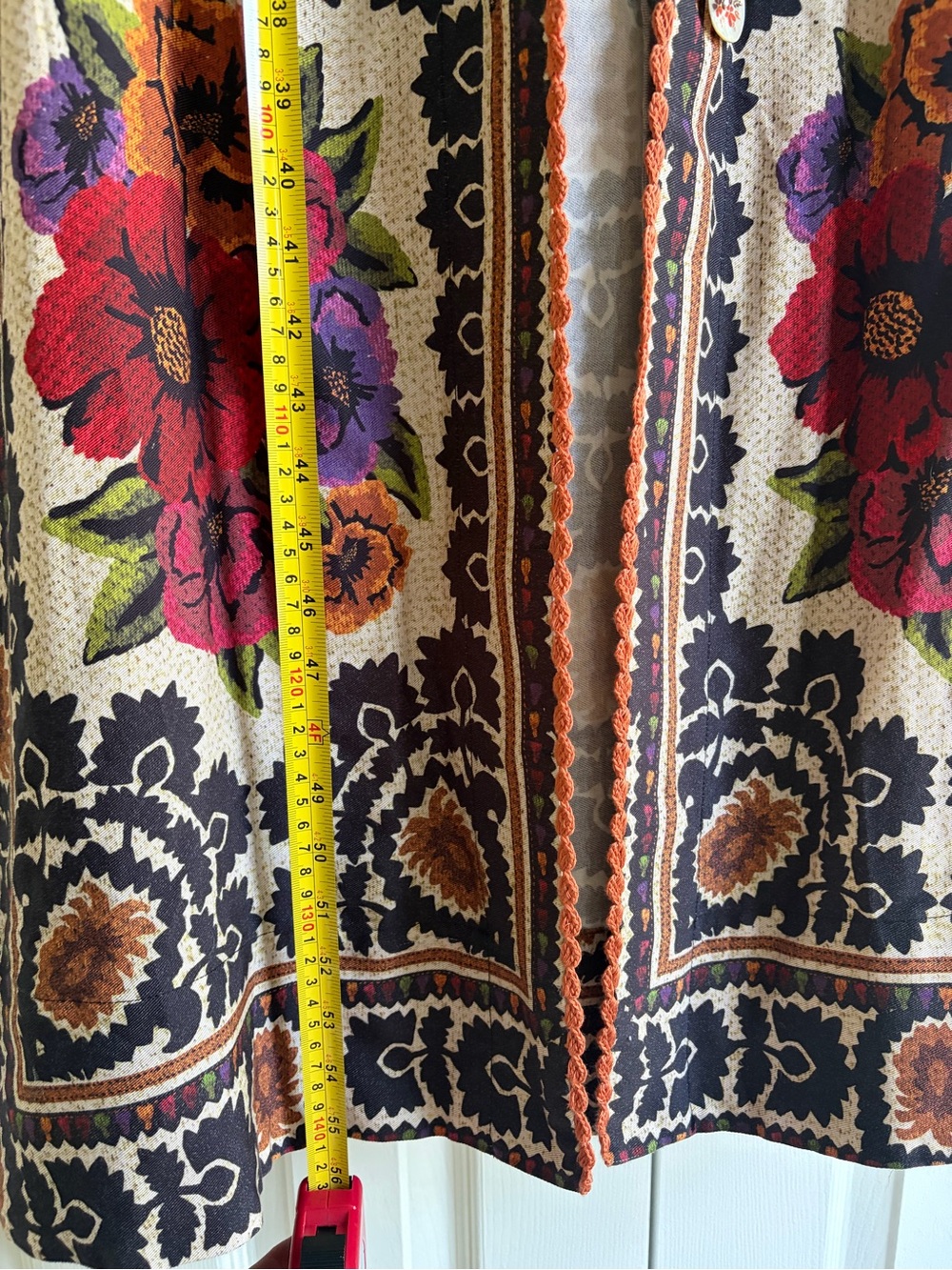 Farm Rio Flower Tapestry Maxi Dress – Size Medium – Floral Boho Midi/Maxi - Picture 6 of 8